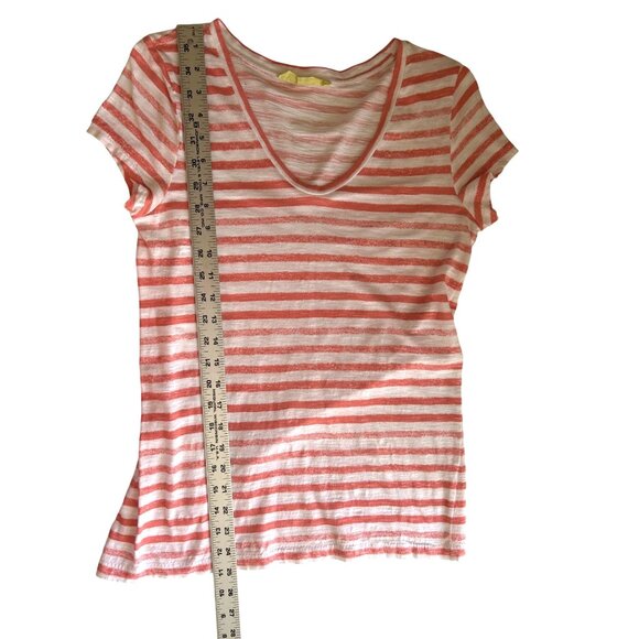 Bundle Of 2 Tees: Calvin Klein Performance Teal & Loft Sunwashed Striped Medium - Picture 11 of 11